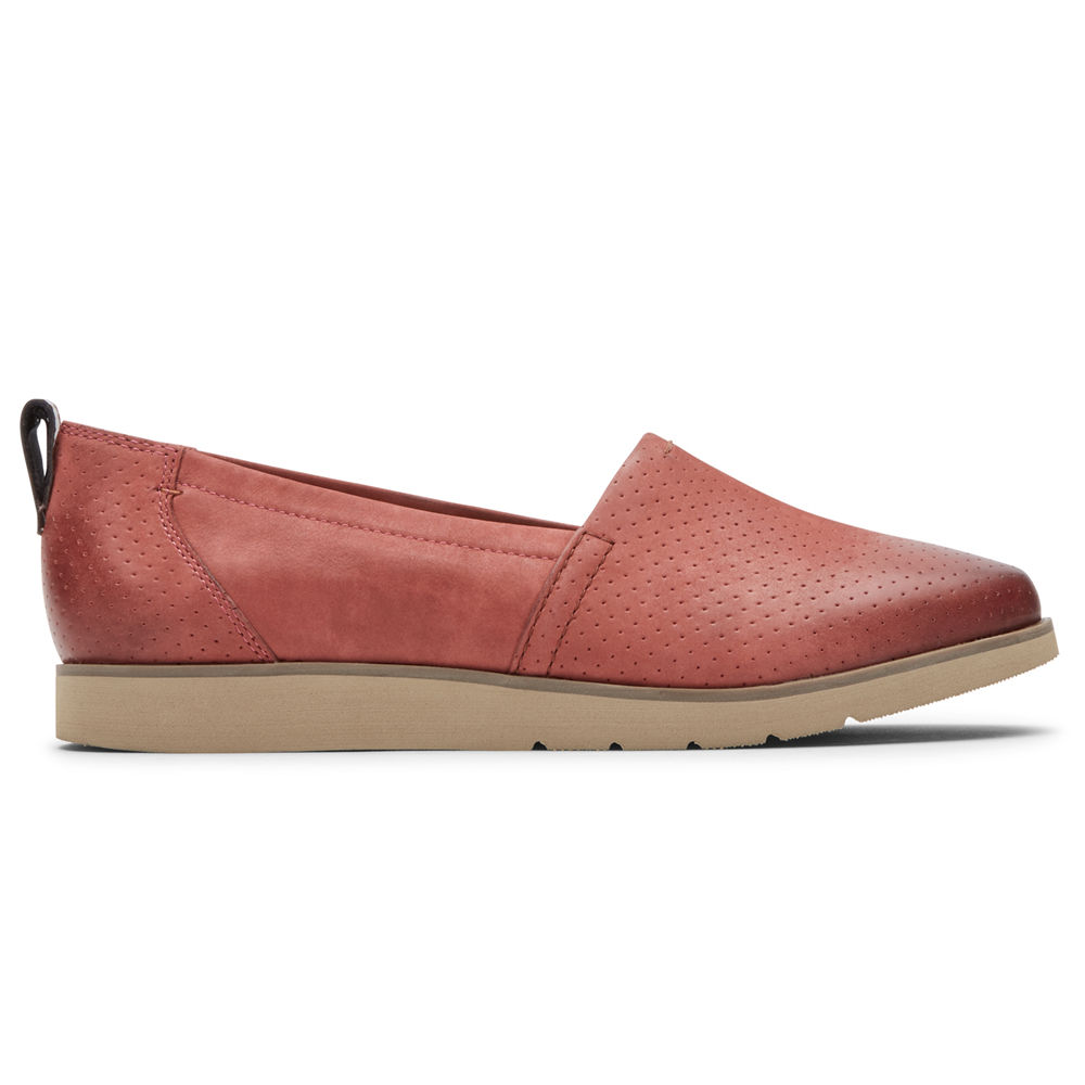 Sapato Vela Rockport Mulher Vermelhas - Cobb Hill Laci - 01325YLDU